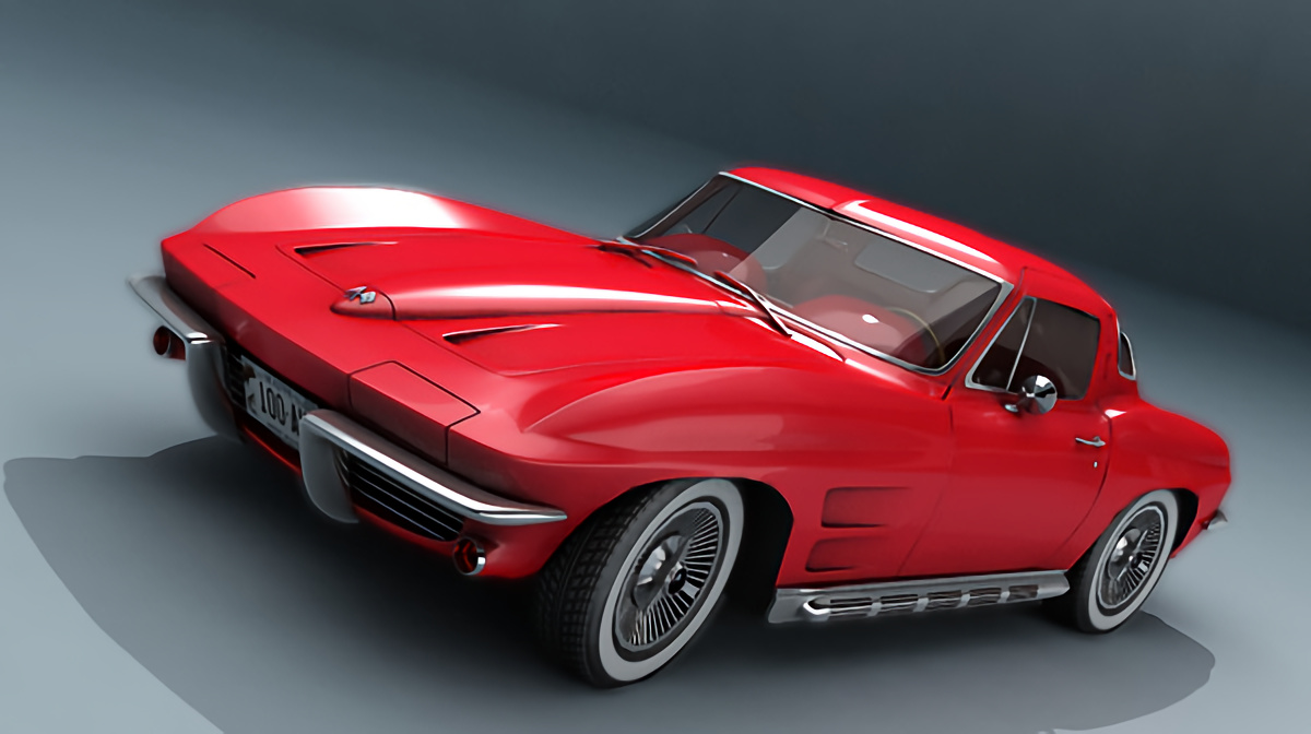 Click to Enlarge-Esc to Close Corvette Generations/C2/C2 1964 Red Stingray 04.jpg